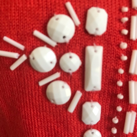 NWT Merona orange beaded cardigan size XS - Picture 4 of 5